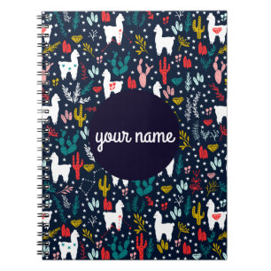 Personalisiertes Alpaka-gewundenes Notizbuch Notizblock