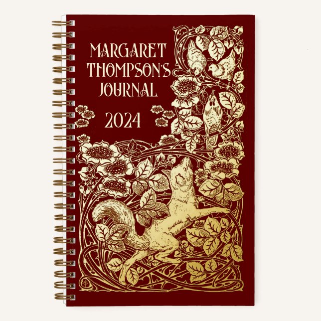 Personalisiertes altes Buch Reynard Fox Dotted Jou (Vorderseite)