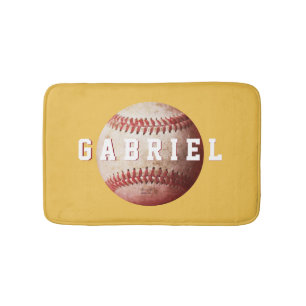 Personalisiertes Altwetter Baseball Badematte