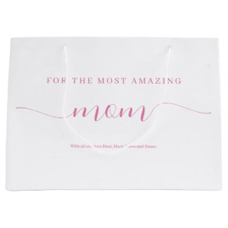 Personalisiertes Amazing Mom Bundle Geschenkset Große Geschenktüte