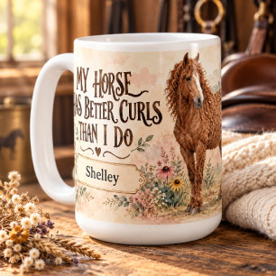 Personalisiertes Amerikanisches Bashkir Curly Pfer Kaffeetasse