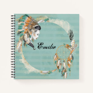 Personalisiertes amerikanisches SpiralNotebook Notizbuch
