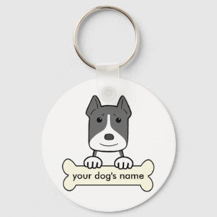 Personalisiertes Amstaff Schlüsselanhänger