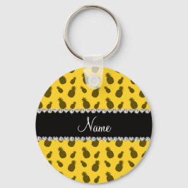 Personalisiertes Ananas-Muster Schlüsselanhänger