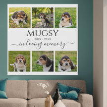 Personalisiertes Andenken-Foto-Collage für Haustie