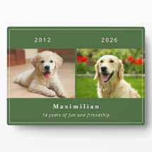 Personalisiertes Andenken mit 2 Fotos für verstorb