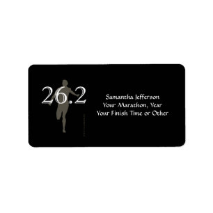 Personalisiertes Andenken-Schwarzes des Adressaufkleber