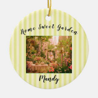 Personalisiertes Andenken Stadtscharten-Geschenk. Keramik Ornament
