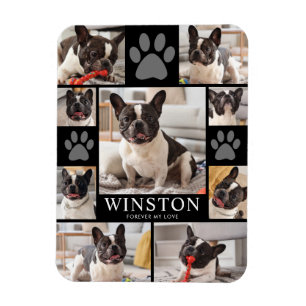 Personalisiertes Andenkenfoto für verstorbene Hund Magnet