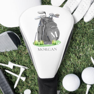 Personalisiertes Anfangsbuchstaben-Monogramm Golf Headcover