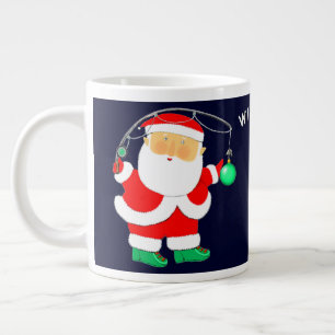 Personalisiertes Angelferien-Geschenk Jumbo-Tasse