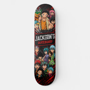 Personalisiertes Anime-Geschenk Skateboard Deck