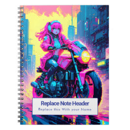 Personalisiertes Anime-Themen-Notizbuch Notizblock