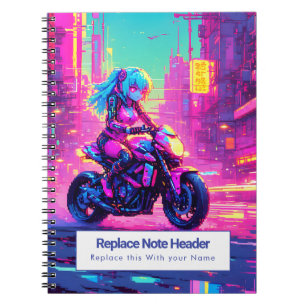 Personalisiertes Anime-Themen-Notizbuch Notizblock