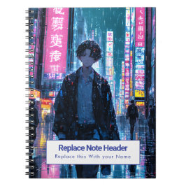 Personalisiertes Anime-Themen-Notizbuch Notizblock