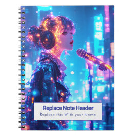 Personalisiertes Anime-Themen-Notizbuch Notizblock