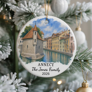 Personalisiertes Annecy-Keramik-Ornament, Benutzer Keramik Ornament