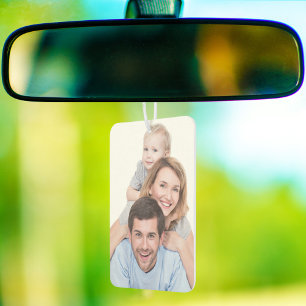 Personalisiertes, anpassbares zweiseitiges Foto Autolufterfrischer