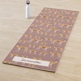 Personalisiertes Antelope-Tiermuster Yogamatte