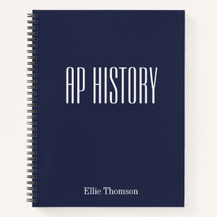 Personalisiertes AP History Lined Paper Simple Des Notizbuch