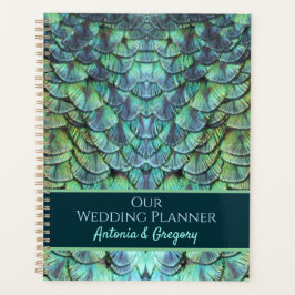 Personalisiertes Aqua Vibranding Peacock Feathers  Planer