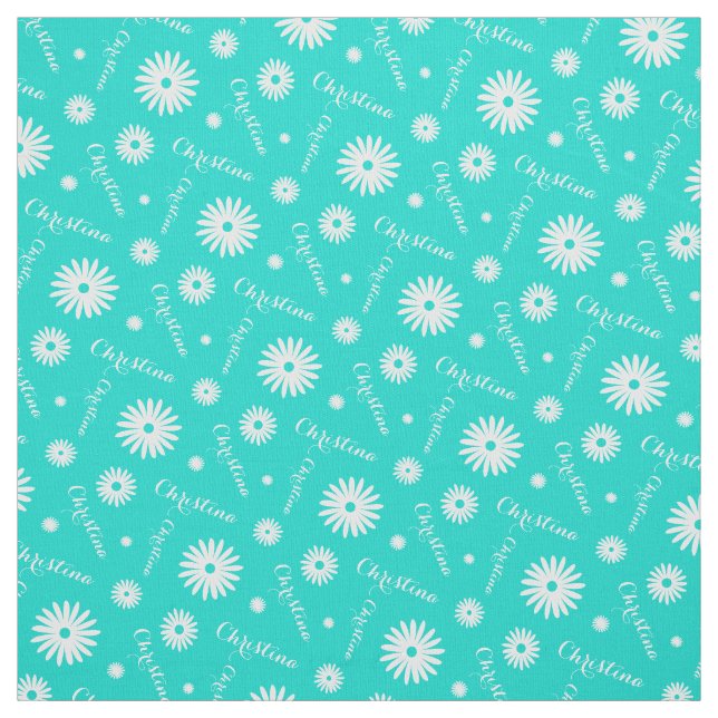Personalisiertes Aqua-White-Syndrom Stoff (Muster)