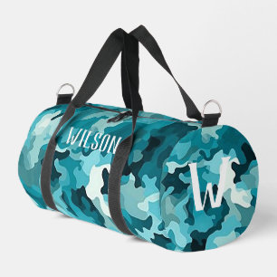 Personalisiertes Aquamarines Camouflage Duffle Bag