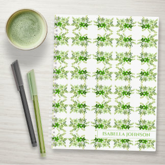 Personalisiertes Aquarell-Botanik-Notizbuch Notizbuch