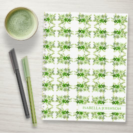 Personalisiertes Aquarell-Botanik-Notizbuch Notizbuch