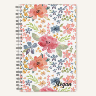 Personalisiertes Aquarell-Notebook Notizbuch