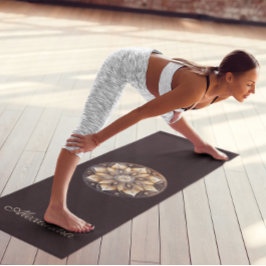 Personalisiertes Aquarellbraun Yogamatte
