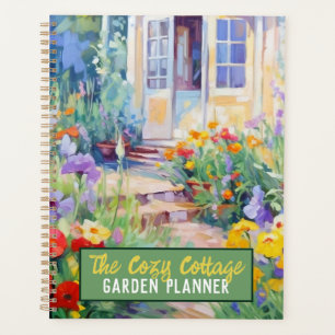 Personalisiertes Aquarellgarten Hütte Planer