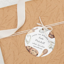 Personalisiertes Aquarellkoch Backen Geschenkanhänger