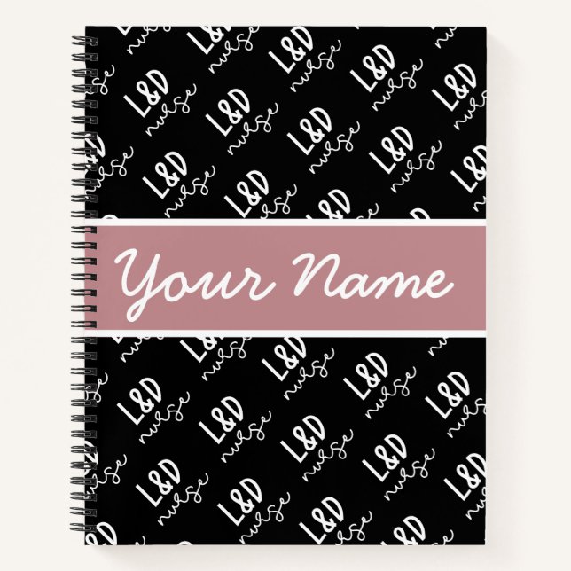 Personalisiertes Arbeits- und Lieferschutzmuster Notizbuch (Vorderseite)