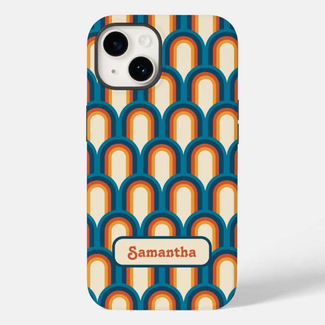 Personalisiertes Arch-Rainbow-Muster Case-Mate iPhone Hülle (Rückseite)