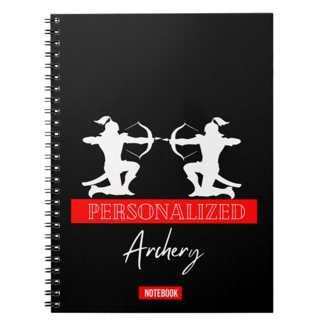 Personalisiertes Archery-Notebook Notizblock (Vorderseite)