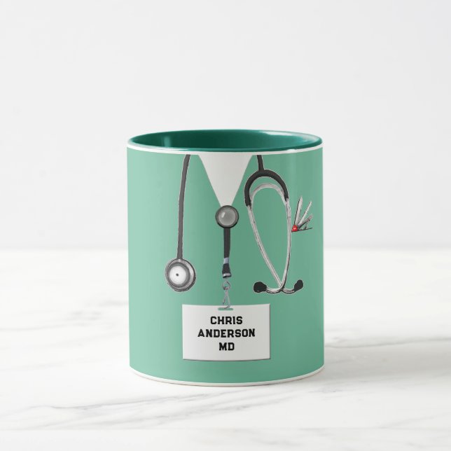 Personalisiertes Arztgeschenk Tasse (Zentrum)