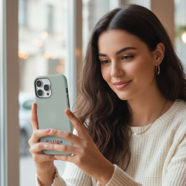 Personalisiertes Aschgrau iPhone-Case mit individu iPhone 15 Pro Hülle