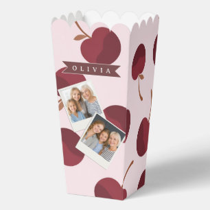 Personalisiertes Ästhetisches Kirschmuster Namensg Geschenkschachtel