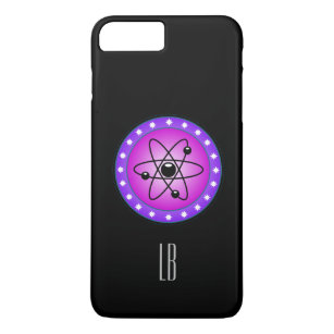 Personalisiertes Atomsymbol auf rosa Hintergrund Case-Mate iPhone Hülle
