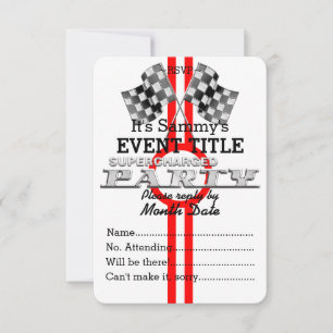 Personalisiertes aufgeladenes Party Einladung