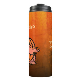 Personalisiertes Auge des Spooky Pumpkins Thermosbecher