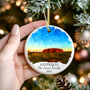 Personalisiertes Australien-Ornament, Australien-G Keramik Ornament
