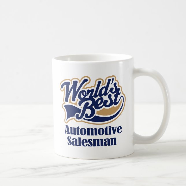 Personalisiertes Automobilverkäufer-Geschenk Kaffeetasse (Rechts)