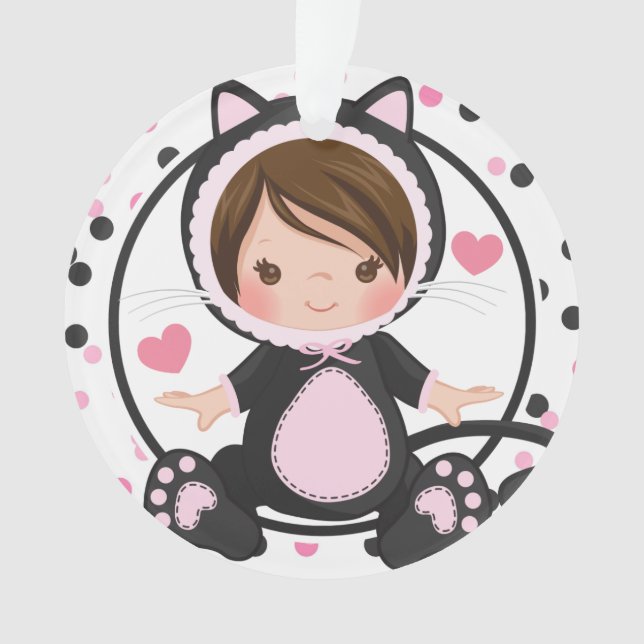 Personalisiertes Baby-1. Ornament (Vorderseite)