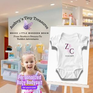Personalisiertes Baby-Body mit kurzen Ärmeln Baby Strampler