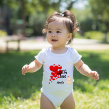 Personalisiertes Baby-Body mit Liebe