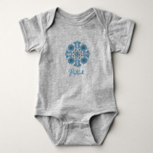 Personalisiertes Baby-Boy-Body mit Volkstulpe Baby Strampler