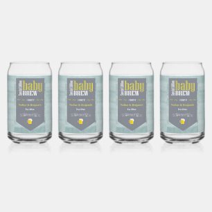 Personalisiertes Baby Brew Beer Label Sonnendusche Dosenglas
