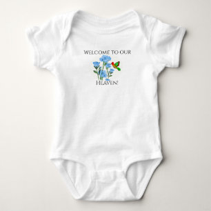 Personalisiertes Baby-Einteiler mit floralem Kolib Baby Strampler